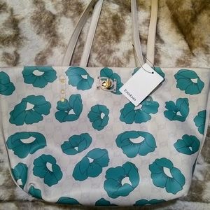 Bebe Reversible Purse/ matching crossbody pouch